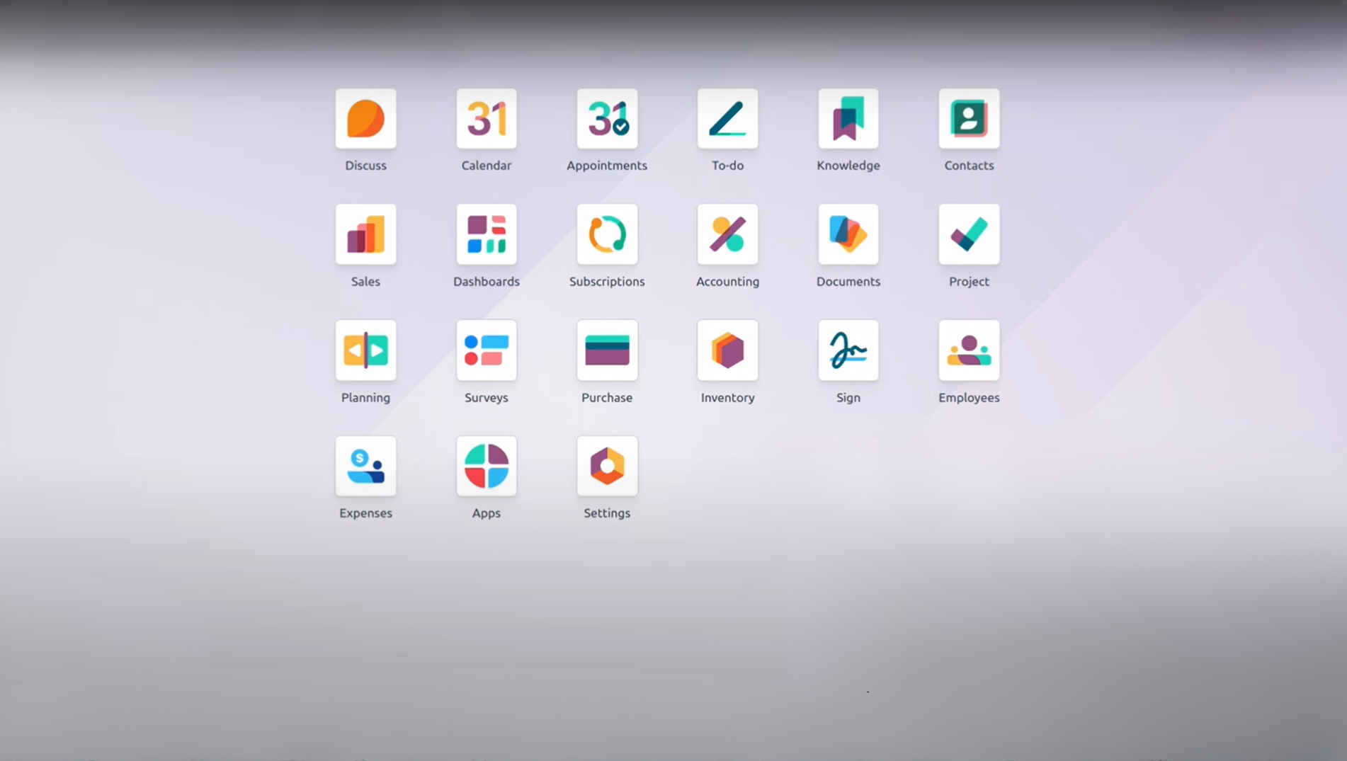 Odoo’s modern and modular platform: one central system for accounting, sales, and operations.